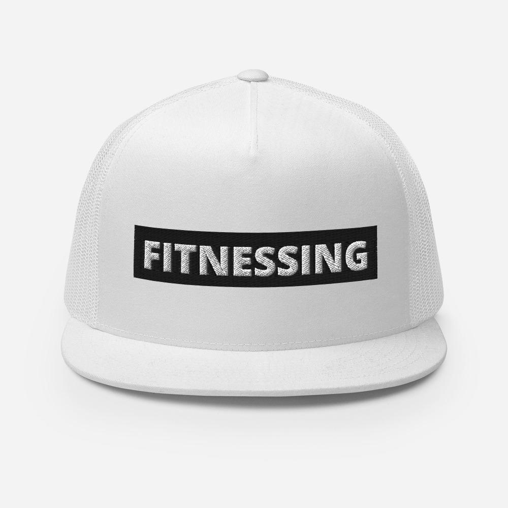 Fitnessing - Trucker Hat - All White - The Sai Life