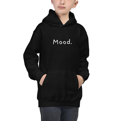 Mood. - Youth Pullover Hoodie - Jet Black - The Sai Life