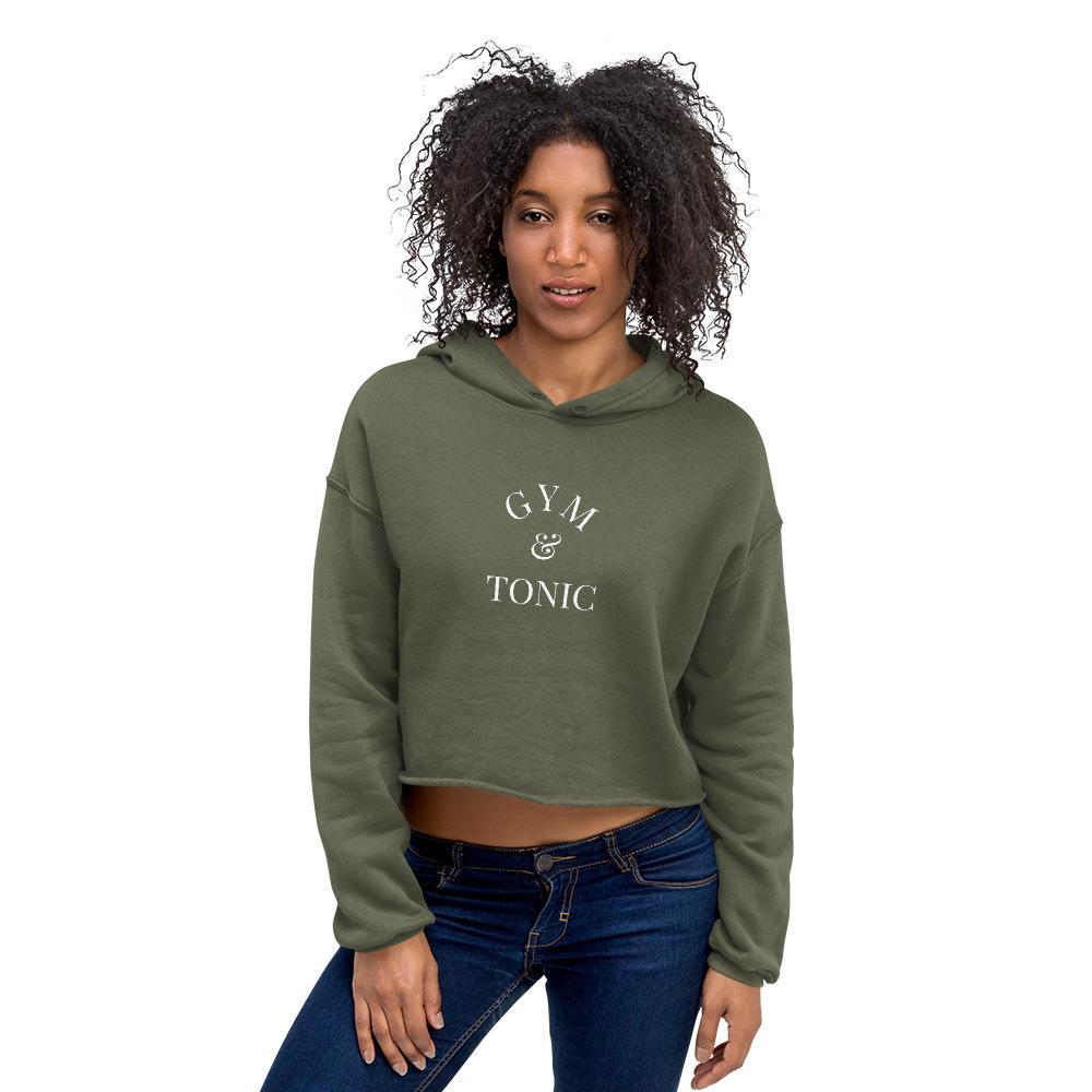 Gym & Tonic - Women's Crop Hoodie - - The Sai Life