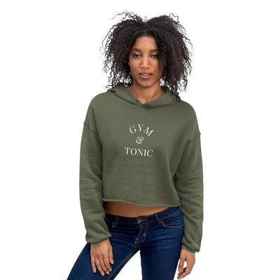 Gym & Tonic - Women's Crop Hoodie - - The Sai Life