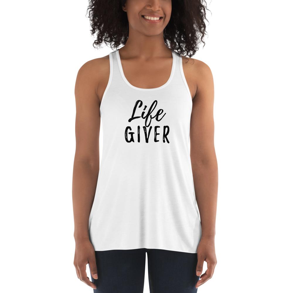 Life Giver - Women's Flowy Racerback Tank - - The Sai Life
