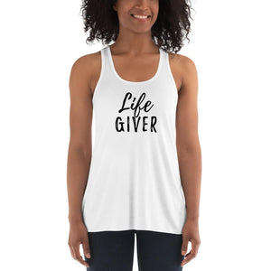 Life Giver - Women's Flowy Racerback Tank - XS - The Sai Life