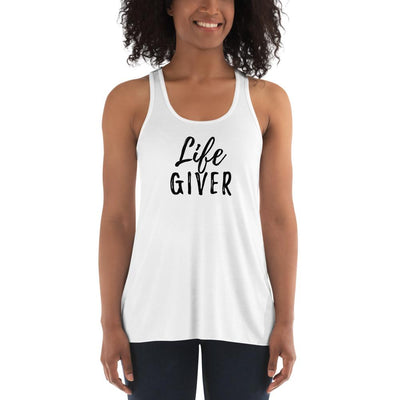 Life Giver - Women's Flowy Racerback Tank - XS - The Sai Life