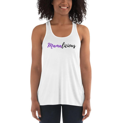 Mamalicious - Women's Flowy Racerback Tank - - The Sai Life