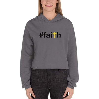 #faith - Women's Crop Hoodie - S - The Sai Life