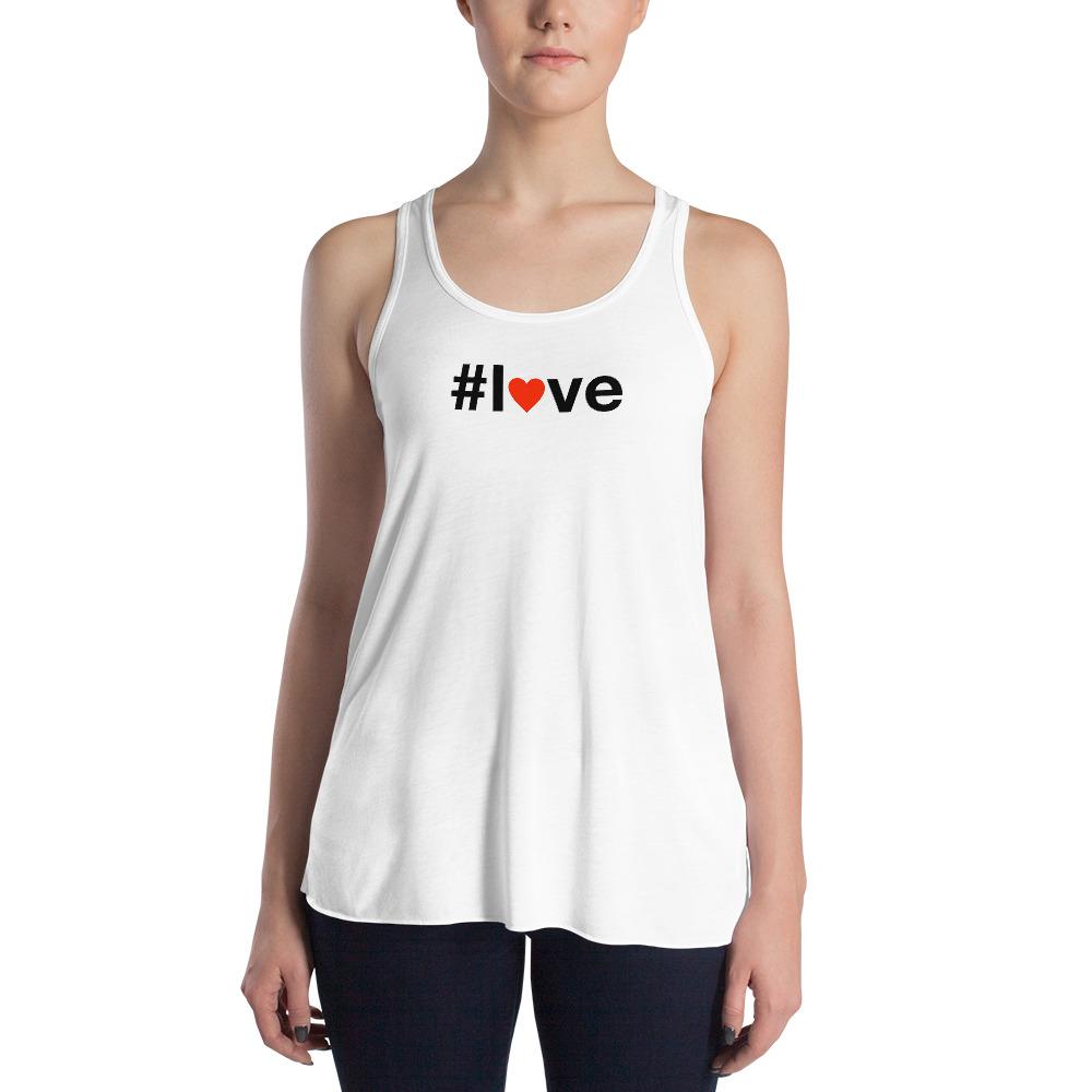 #love - Women's Flowy Racerback Tank - - The Sai Life