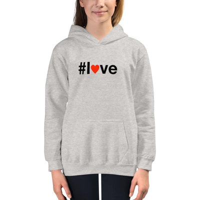 #love - Youth Pullover Hoodie - S - The Sai Life