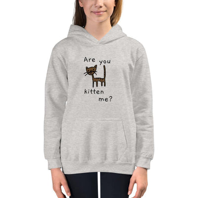 Are You Kitten Me - Youth Pullover Hoodie - XL - The Sai Life