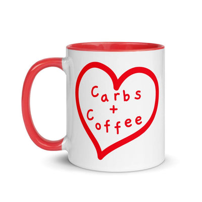 Carbs + Coffee - Ceramic Color Mug - - The Sai Life