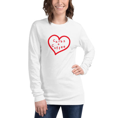 Carbs + Coffee - Unisex Long Sleeve Shirt - - The Sai Life
