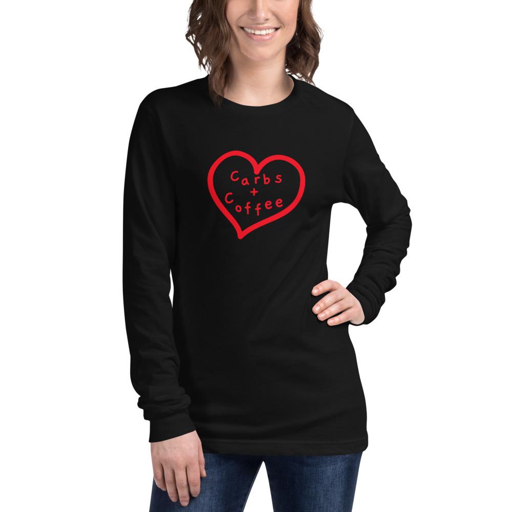 Carbs + Coffee - Unisex Long Sleeve Shirt - - The Sai Life
