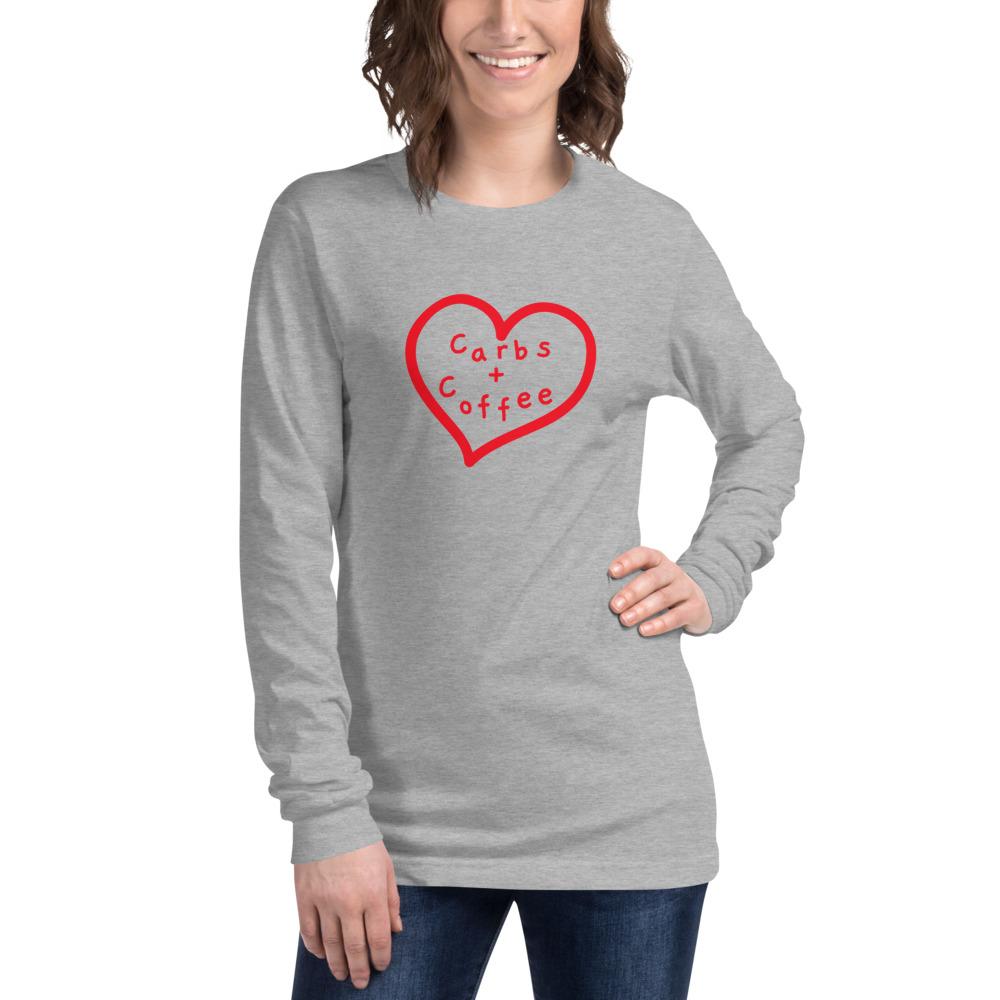 Carbs + Coffee - Unisex Long Sleeve Shirt - - The Sai Life