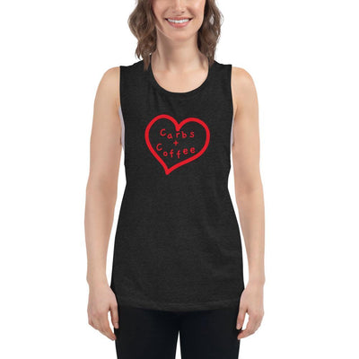 Carbs + Coffee - Women's Muscle Tank - - The Sai Life