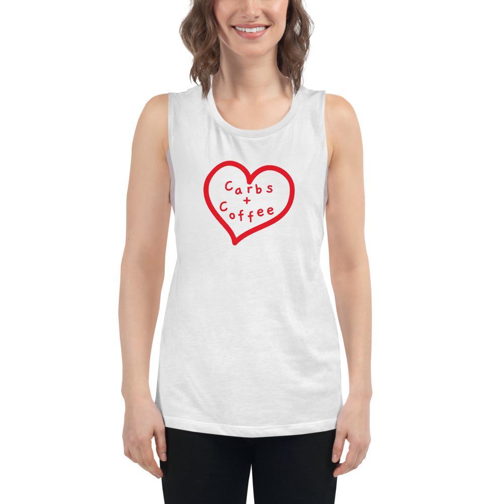 Carbs + Coffee - Women's Muscle Tank - - The Sai Life