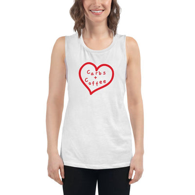 Carbs + Coffee - Women's Muscle Tank - - The Sai Life