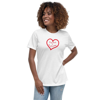 Carbs + Coffee - Women's Relaxed T-Shirt - - The Sai Life