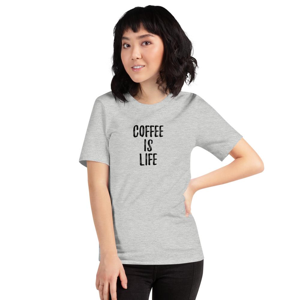 Coffee is Life - Unisex T-Shirt - Athletic Heather - The Sai Life