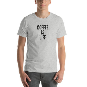 Coffee is Life - Unisex T-Shirt - Athletic Heather - The Sai Life