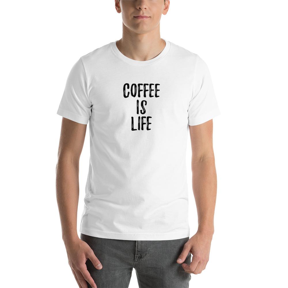 Coffee is Life - Unisex T-Shirt - White - The Sai Life