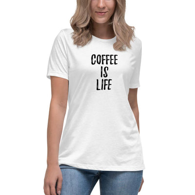 Coffee is Life - Women's Relaxed T-Shirt - - The Sai Life