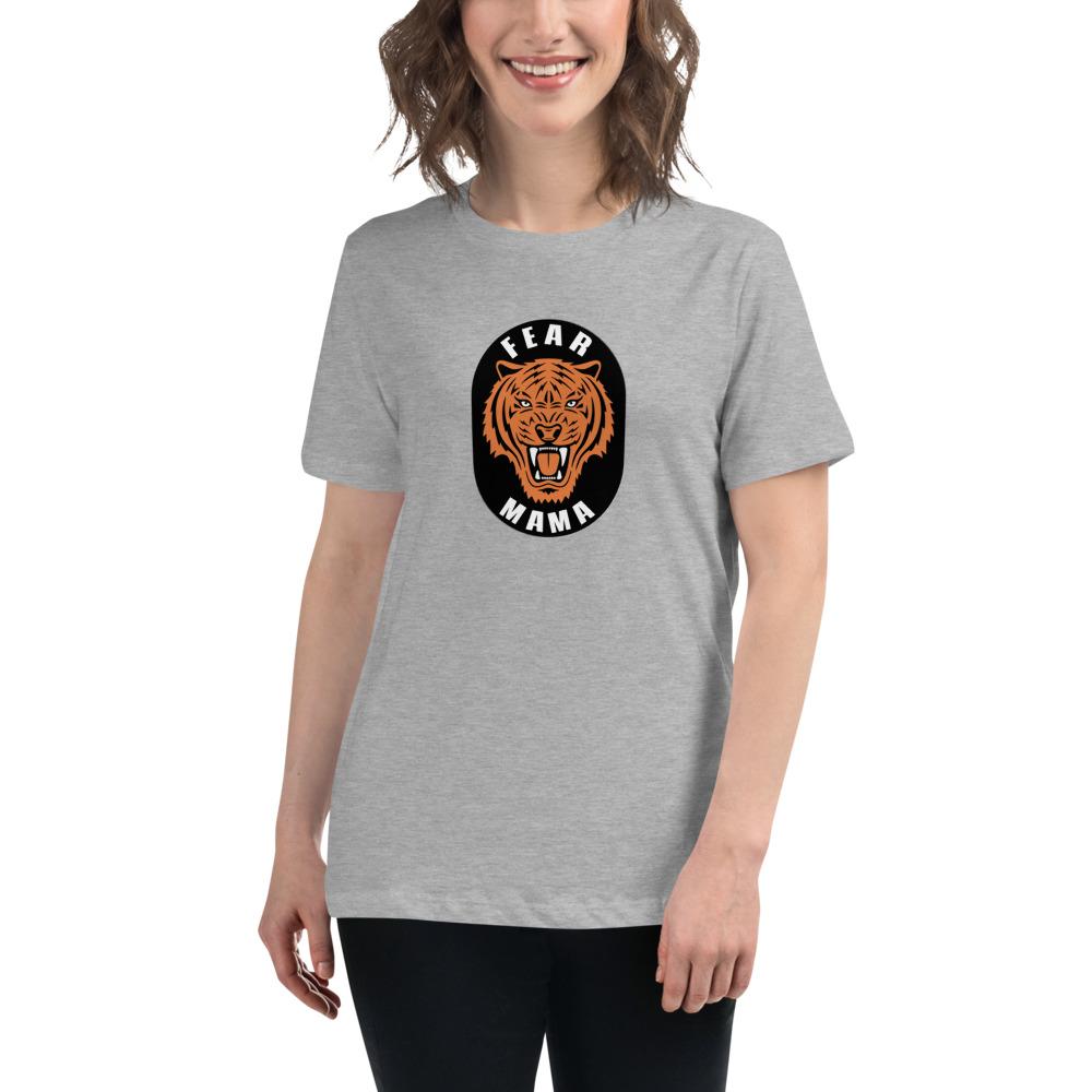 Fear Mama - Women's Relaxed T-Shirt - Athletic Heather - The Sai Life