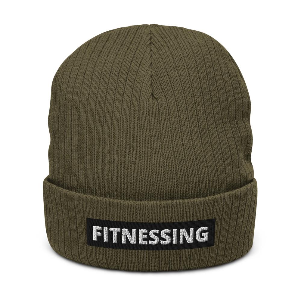 Fitnessing - Recycled Cuffed Beanie - Olive Beanie - The Sai Life