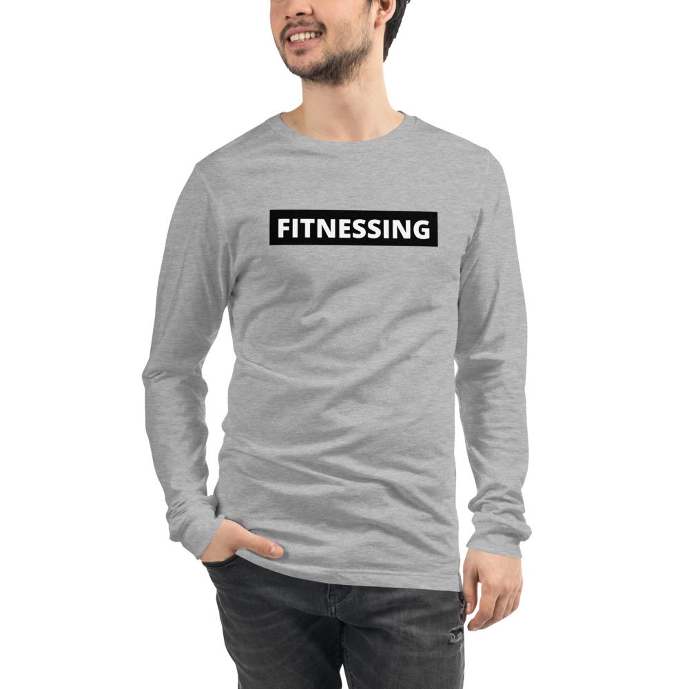 Fitnessing - Unisex Long Sleeve Shirt - Athletic Heather - The Sai Life