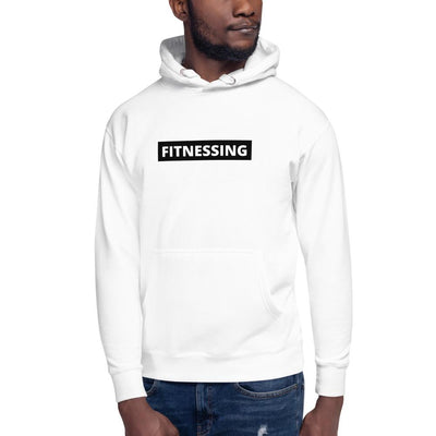 Fitnessing - Unisex Pullover Hoodie - White - The Sai Life