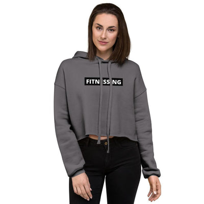 Fitnessing - Women's Crop Hoodie - S - The Sai Life