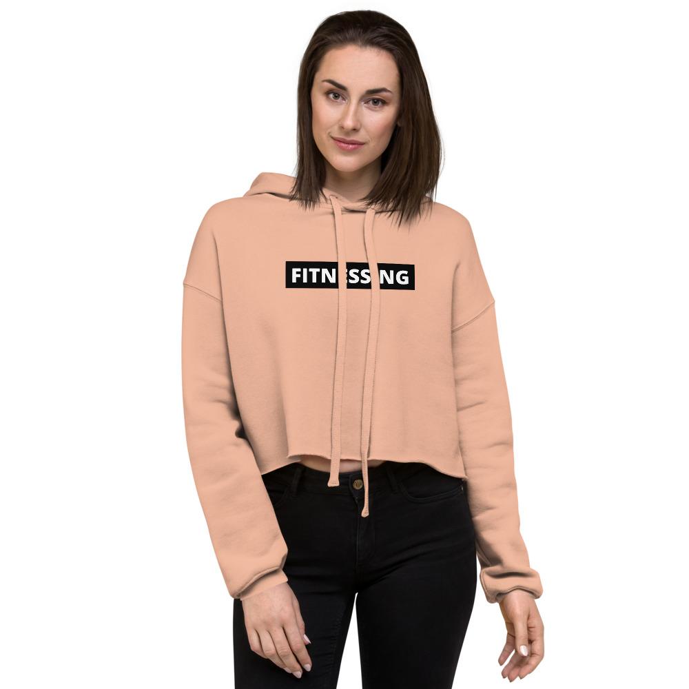 Fitnessing - Women's Crop Hoodie - - The Sai Life