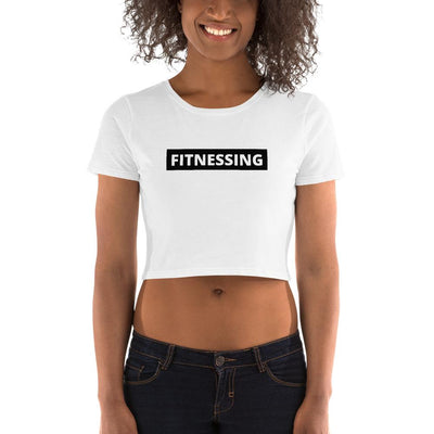 Fitnessing - Women's Crop Top - White - The Sai Life