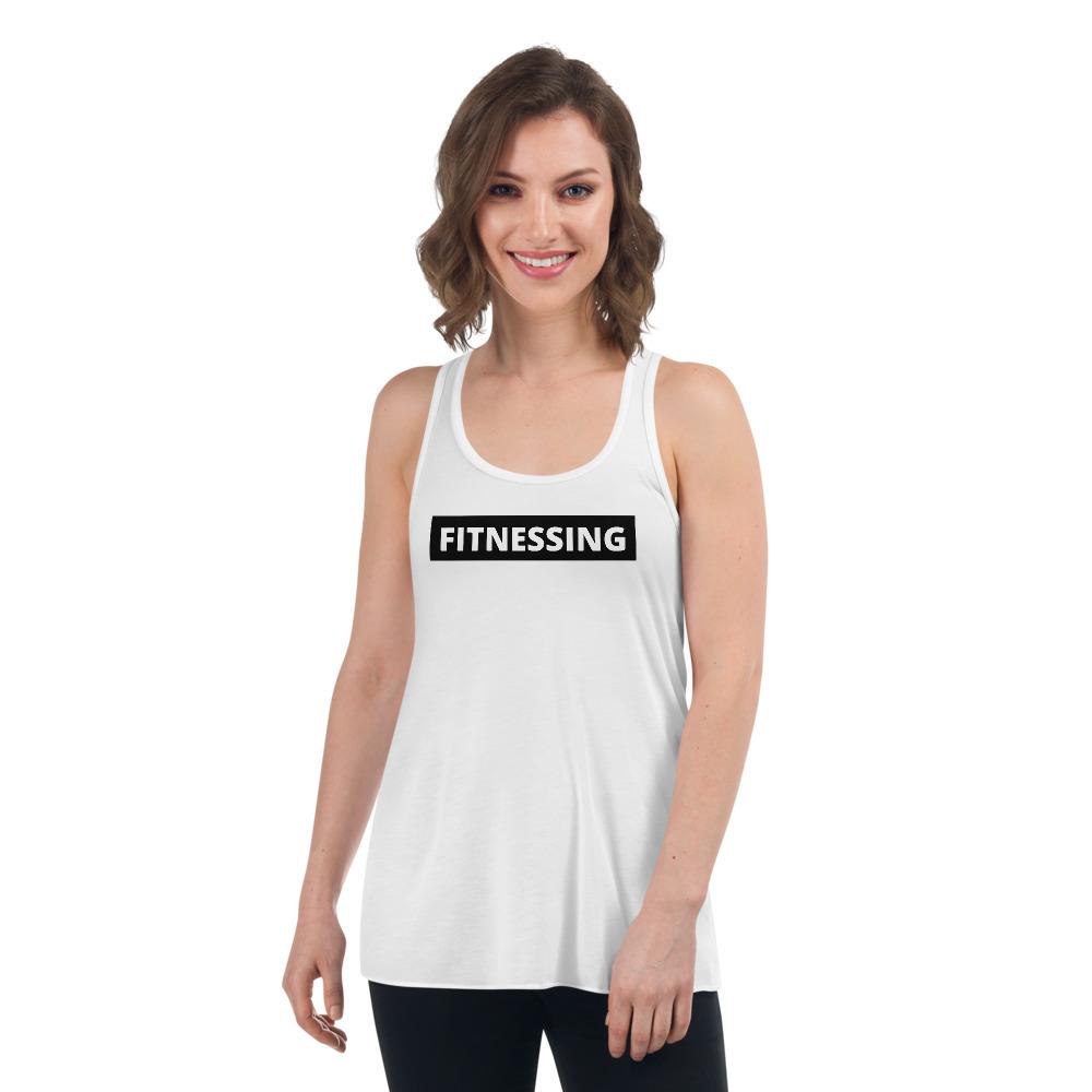 Fitnessing - Women's Flowy Racerback Tank - - The Sai Life