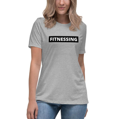 Fitnessing - Women's Relaxed T-Shirt - Athletic Heather - The Sai Life