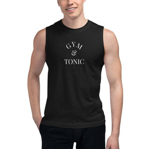 Gym & Tonic - Unisex Muscle Tank - Black - The Sai Life