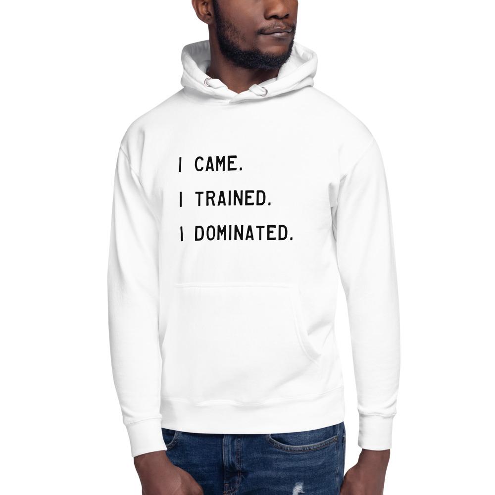 I Dominated - Unisex Pullover Hoodie - White - The Sai Life