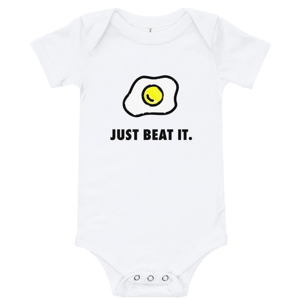 Just Beat It - Baby Bodysuit - White - The Sai Life