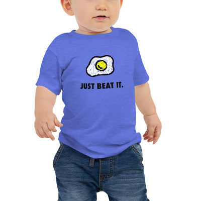 Just Beat It - Baby T-Shirt - Heather Columbia Blue - The Sai Life