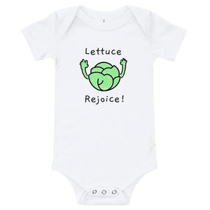 Lettuce Rejoice - Baby Bodysuit - White - The Sai Life
