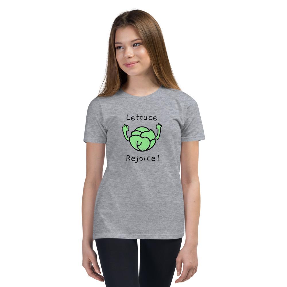 Lettuce Rejoice - Youth T-Shirt - Athletic Heather - The Sai Life