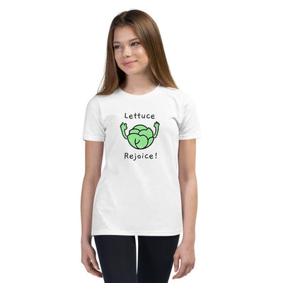 Lettuce Rejoice - Youth T-Shirt - White - The Sai Life