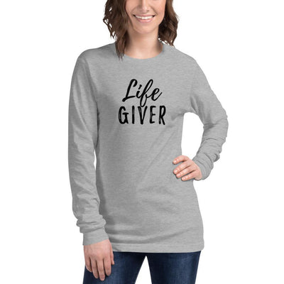 Life Giver - Unisex Long Sleeve Shirt - Athletic Heather - The Sai Life