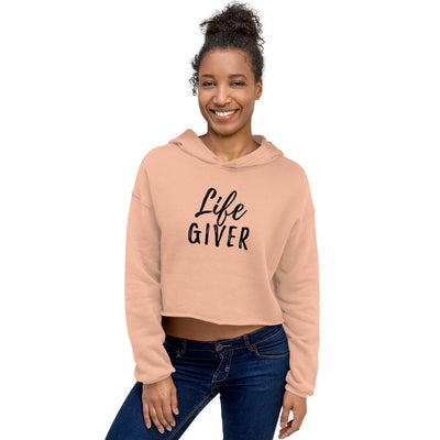 Life Giver - Women's Crop Hoodie - - The Sai Life