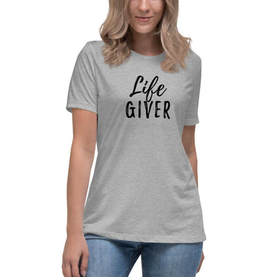 Life Giver - Women's Relaxed T-Shirt - Athletic Heather - The Sai Life