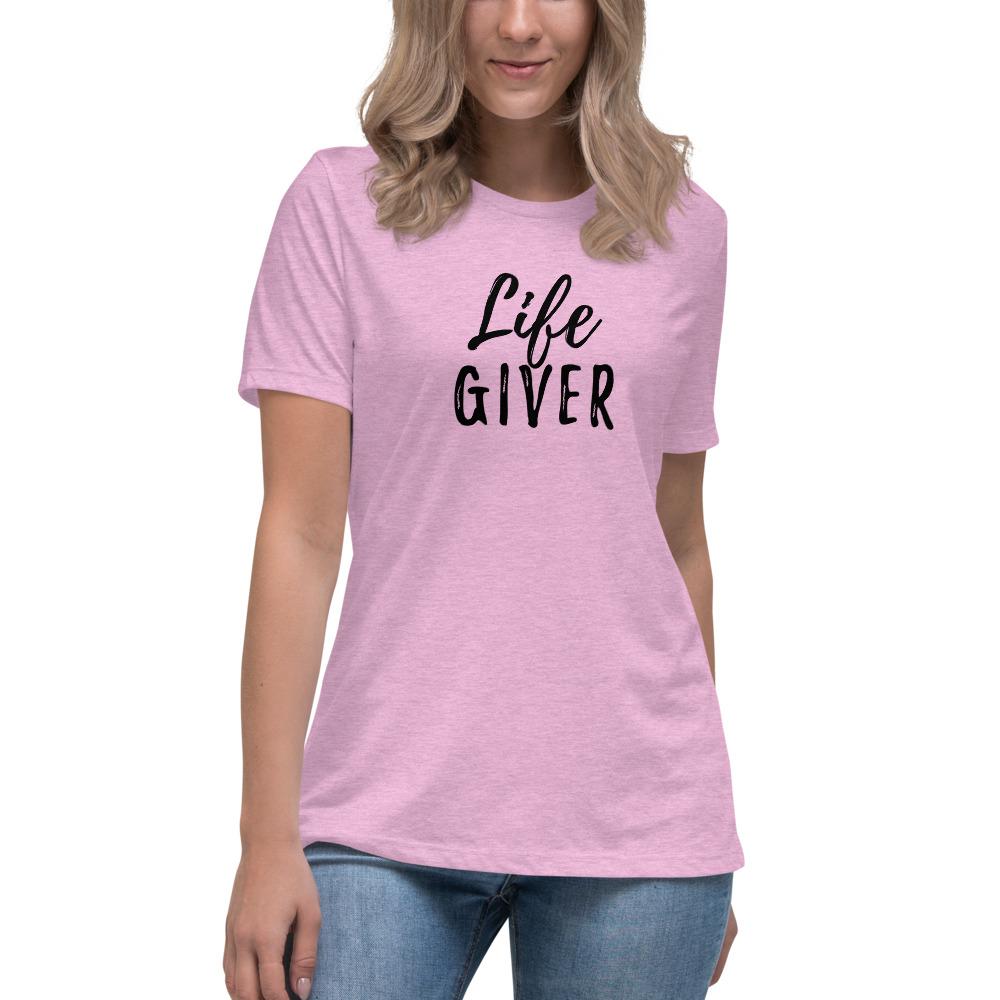 Life Giver - Women's Relaxed T-Shirt - Heather Prism Lilac - The Sai Life
