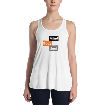 Mind Body Soul - Women's Flowy Racerback Tank - - The Sai Life