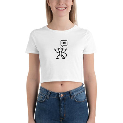 Monkey Om - Women's Crop Top - - The Sai Life