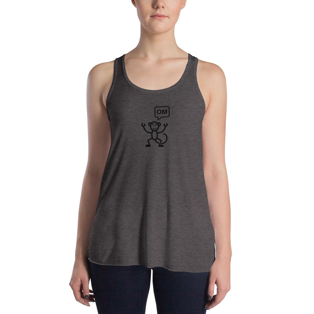 Monkey Om - Women's Flowy Racerback Tank - - The Sai Life
