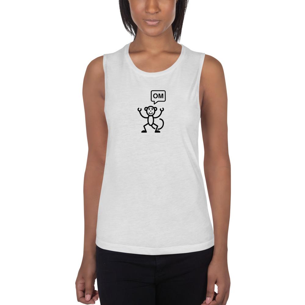 Monkey Om - Women's Muscle Tank - - The Sai Life