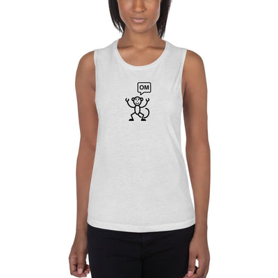 Monkey Om - Women's Muscle Tank - - The Sai Life