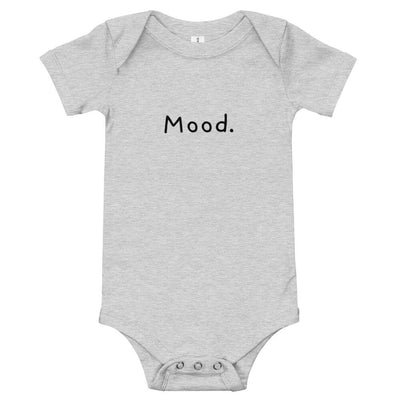 Mood. - Baby Bodysuit - Athletic Heather - The Sai Life